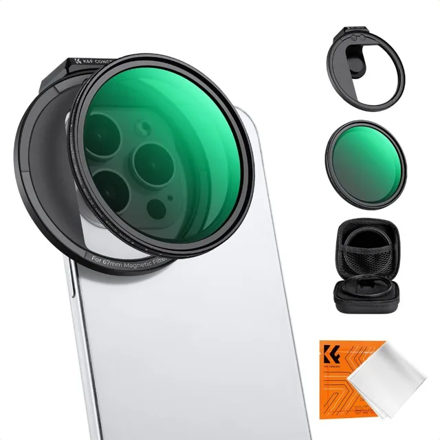 Kit Filtro ND K&F Concept 67mm Magnetic ND2-ND32